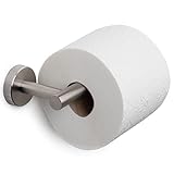 Marmolux Acc - Toilettenpapierhalter aus gebürstetem Stahl | Papierhandtuchhalter für Badezimmer 12 cm Toilettenpapieraufbewahrung Wandhalterung | Küchenhandtuchhalter aus Edelstahl