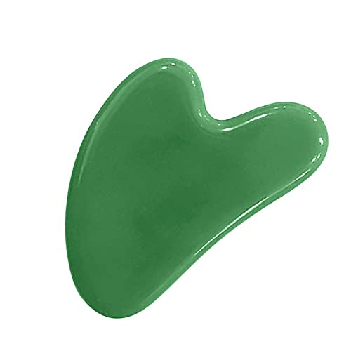 Ladiosa GuaSha | Gua Sha Stone | Face Manual Massage Tool Original | Green Jade | Scraping | Heart shaped | for Body Skin Beauty Facial | Face Slimming | Prevents Wrinkles – Checkmate Inc