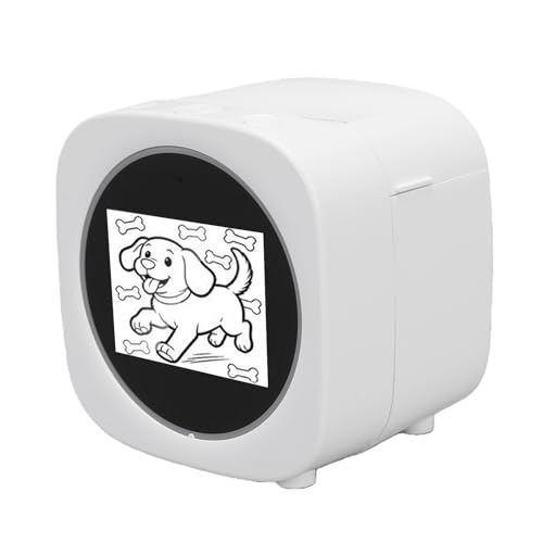 Image of banapoy Thermal Inkless Sticker, Smart AI Sticker Printer Voice Controlled Bluetooth Portable Maker Machine with 2.4 Inch Screen for DIY Arts Crafts Journaling (White)