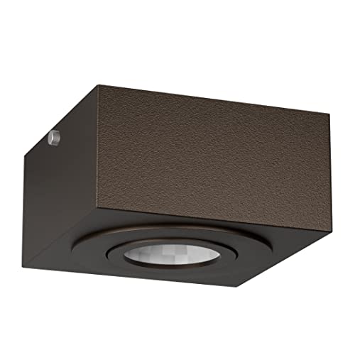 Spot De Sobrepor De Teto Direcionável Quadrado + LED MF270 (Marrom (Branco Frio))