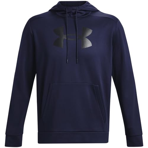 Sweat Under Armour Armour Fleece chaud et léger avec grand logo bleu XS
