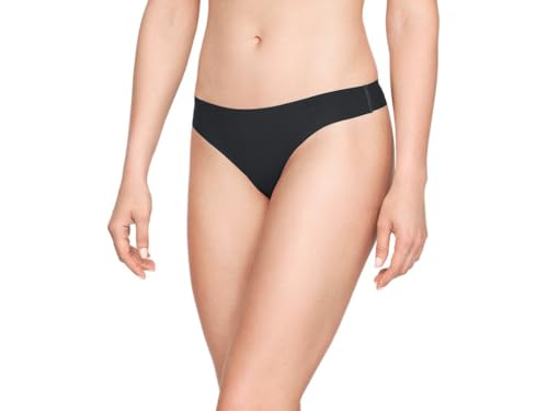 Image of Under Armour 3-pack Pure Stretch No Show Thong Underwear, All-day Comfort Fit & Ultra-soft