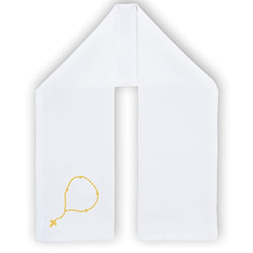 Promo - Étole Écharpe de Baptême Personnalisée, Personnalisable en Flocage