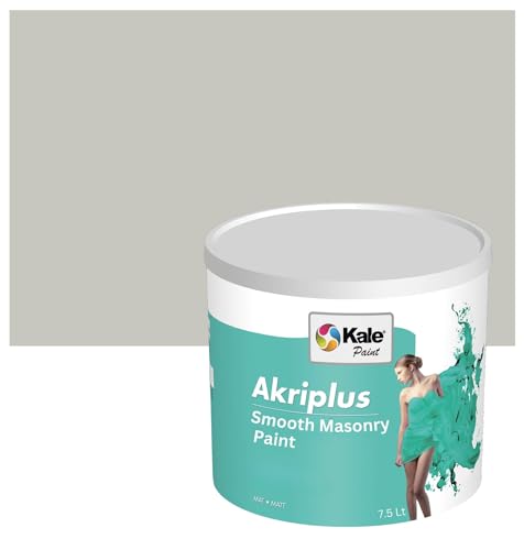 Kale Paint AKRIPLUS SILICONE MASONRY PAINT SMOOTH MATT FINISH (7.5 Lt, Light Taupe)