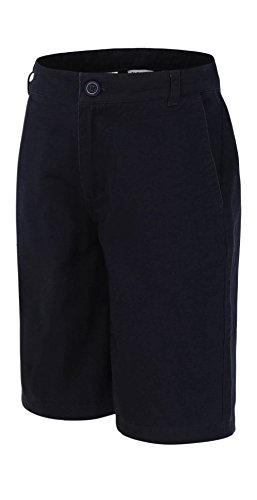 Bienzoe Meninos Escolar Uniforme Calções: Crianças Algodão Moderno Cintura Ajustável Frente Lisa Sar