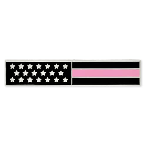 PinMart Thin Pink Line Citation Bar - Police Officer Firefighter and Military Pins - Patriotic Enamel Pins for Award Ceremonies, Commemorative Banquets, and Other Events – 1 Piece