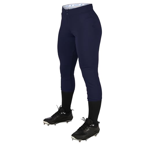Champro Fireball Low-Rise Knicker-Style Fastpitch Softball Pants in Solid Color with Reinforced Knees