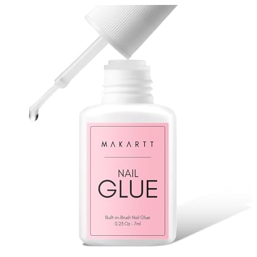 Makartt Super Strong Nail Glue for Press ons: Acrylic Nail Tips-Fake Nails-Salon Quality, Brush On, Quick Dry, Easy Application Durable & Long-Lasting Fast Glue False Nails