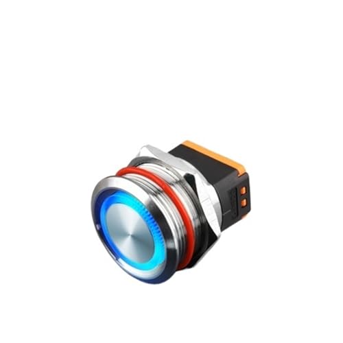 Interrupteur de précision 22mm 15A à mécanisme à maintien en métal étanche IP67 LED 24V