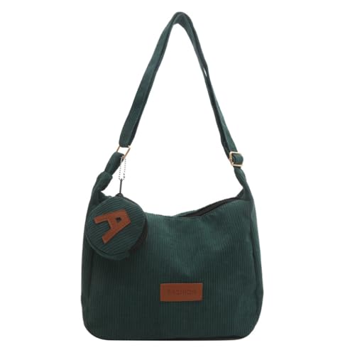 Ldabrye Sacs à main pour femmes - Sac à bandoulière - Sac hobo - Sac fourre-tout pour filles - Sacs à bandoulière de mode - Sac à bandoulroy en velours côtelé pour filles adolescentes - Sac d'école