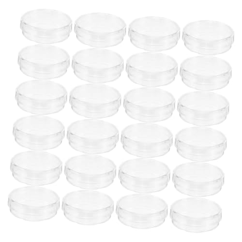 Anneome 100 Piezas Platos de Transparentes Unidades Platos de Petri Plásticos con Borde para Observación Celular Aptos para Microbiología y Uso Educativo Laboratorio