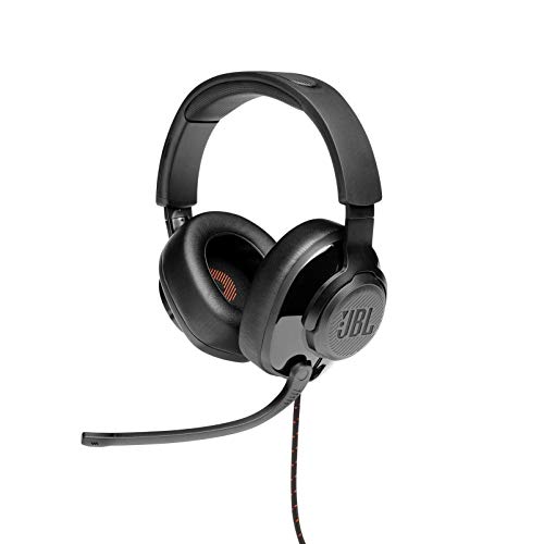 JBL Quantum 200 - Wired over-ear gaming headset with Voice focus directional flip-up mic and memory foam ear cushions (Black) - image 9