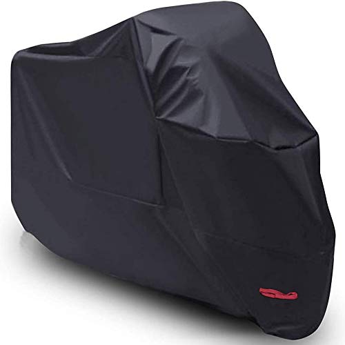 UCARE Motorcycle Cover 210D Waterproof Motorcycle Bike Covers Outdoor Rain UV Protector Motorbike Covers Compatible with Yamaha/Kawasaki Motorcycles (XXL: 104.33x41.34x49.21in/ 265x105x125cm)