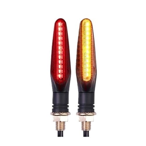 Clignotants moto LED contre la casse avec feux arrière pliables eau courante