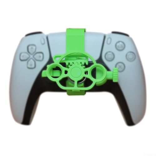 Controlador de rueda de carreras en miniatura para PS5 que ofrece un manejo realista y una experiencia de juego dinámica divertida (verde)