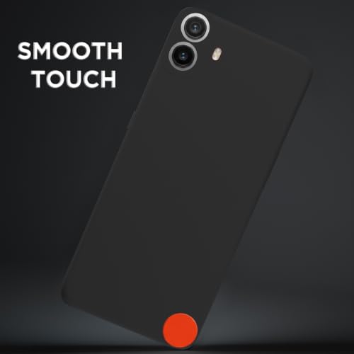 Image of Outlouders Back Cover for CMF by Nothing Phone 1 | Camera Protection | Durable Soft Matte Silicone Bumper Case (Black)