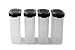 Tupperware Gewürz-Riese 270 ml (4) schwarz Gewürz Behälter Gewürzbehälter groß 37582