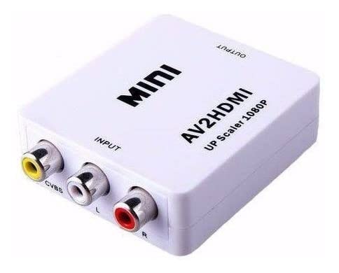 Mini Conversor Adaptador Rca Para Hdmi 720p Ou 1080p