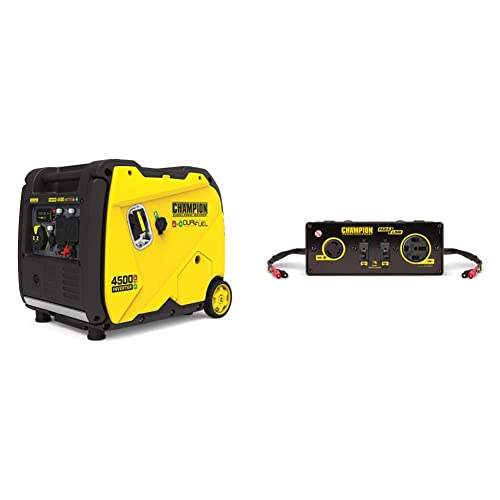 Champion Power Equipment 200988 4500-Watt Dual Fuel RV Ready Portable Inverter Generator, Electric Start & Parallel Kit for Linking Two 2800-Watt or Higher Inverter Generators