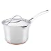 Anolon Nouvelle Copper Stainless Steel 3.5-Quart Covered Straining Saucepan