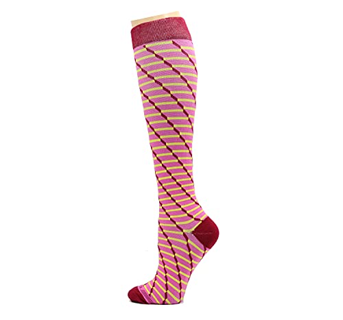 Image of REXX 3 Pairs Women's Knee-high Therapeutic Graduated Anti-Fatigue 8-15mmHg Combed Cotton Compression Socks