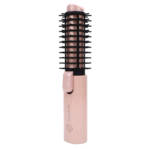 Plancha para el cabello inalámbrica portátil con peine, calefacción MCH, control de iones negativos, batería recargable de 6800 mAh, cepillo para rizar y alisar (modelo GT2501) miniatura 1