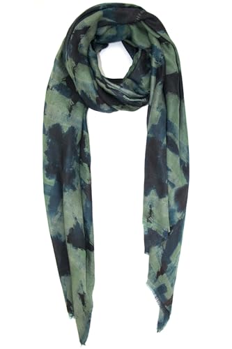 Foulard pashmina en cachemire doux vert sauge pour vos balades d'automne