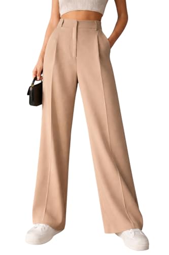 Image of Twill Regular Fit High-Waist Korean Trousers for Women & Girls | Casual Pants Outings