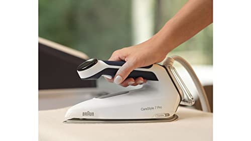 Braun CareStyle 7 Pro IS7282BL, Steam Generator Iron with FreeGlide 3D Technology, Smart iCareMode, Vertical Ironing, Anti Drip, Detachable 2L Water Tank, 2700W, Blue - Image 6