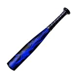 SECOTAN Baseball Bat, Aluminum One Hand Training Bat, Baseball/Softball/Teeball Mini Training Bats, Batting Practice, Tire Pressure Checker, Multi-Purpose Bats for Versatile Use (17inch | Blue Flame)