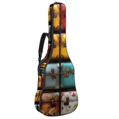 Sac pour guitare acoustique 40-42 pouces étanche multicolore
