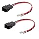 Sound Way 2 x Cables Adapter Stecker für Lautsprecher, Speakers kompatibel mit Opel, Renault, Seat, VW