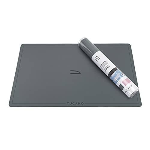 Tucano Desk Pad Maxitappeto da scrivania in neoprene 670x420mm tappetino xxl mouse tastiera tavoletta grafica - 6