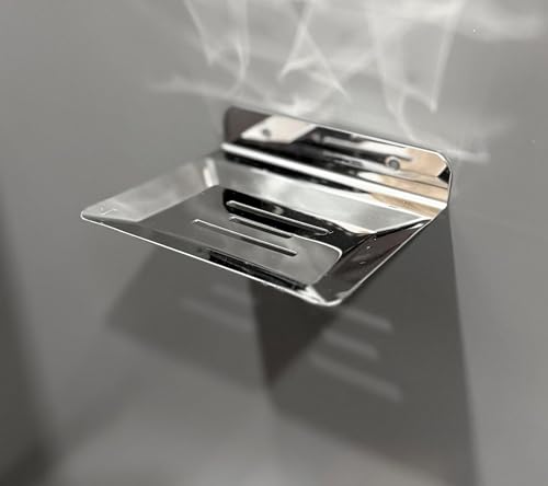 Image of Stainless Steel Soap Dish Holder for Bathroom & Kitchen | Wall Mounted Rust-Proof Soap Tray with Drainage | Modern Space-Saving Soap Stand for Shower, Sink, Wash Basin & Countertop