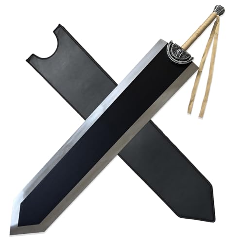60 Berserk Guts Dragon Slayer Sword Heavy Duty Version - 16.8lbs Stainless Steel Blade Giant Anime Collectible Replica for Display
