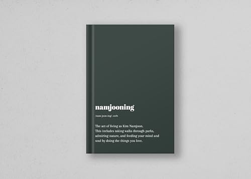 Image of THE UMBRELLA STORE BTS Namjooning journal, Bts merch, A5 harbound notebook- 100 pages blank