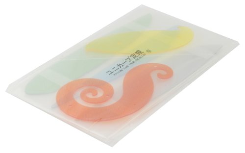 5 pieces of 2mm thick 14301 Dora path Uni curve ruler (japan import)