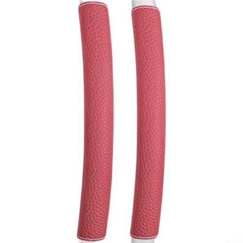Zilimontt Lot de 4 housses de poignée de porte de réfrigérateur en cuir synthétique pour poignées d'appareils de cuisine, anti-collision, anti-saleté, lavables (rouge)