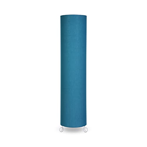 Image of Cotton Fabric Floor Lamp for Bedroom's Desk Lamp for LivingRoom, Bed Room, Office | Night Stand Dimmable Room Floor Lamp for Reading Corner Lamp (Blue)