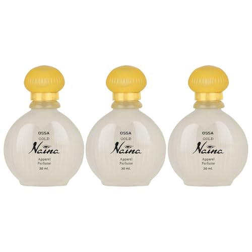 Image of Ossa Gold Naina Perfume for Women, 3x30ML | Long Lasting Perfume | Musky Ambery Fragrance | Premium Daily Scent for All-Day Freshness, Confidence & Elegant Feminine Appeal