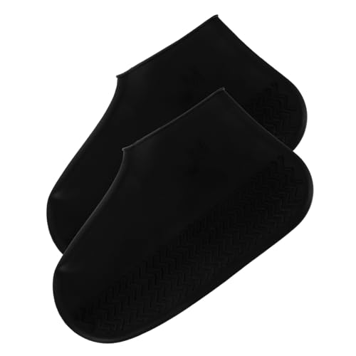 Fundas de silicona para zapatos de lluvia para hombres. Protectores impermeables para botas con suela antideslizante para días lluviosos y viajes miniatura 1