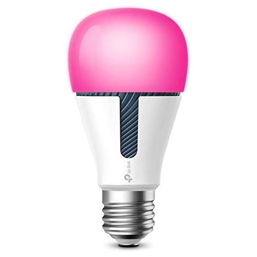 Kasa Smart Glödlampa från TP-link, WiFi Smart Switch, E27, 10 W, ingen hubb krävs, fungerar med Amazon Alexa (Echo och Echo Dot) och Google Home, färgbytbar (KL130)