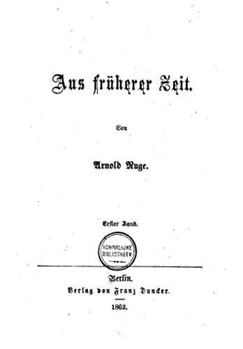 Aus früherer Zeit (German Edition)