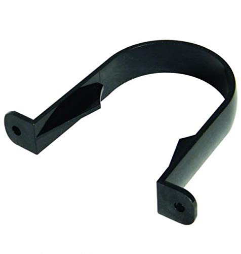 FLOPLAST Black 68mm Round Gutter Pipe Clip - Bag of 5