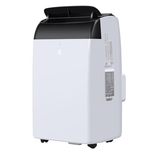 12000 BTU Portable Air Conditioner, 3-in-1 Fan & Dehumidifier, Low Noise Remote Control 24H Timer White Top Cools Up to 550 Sq.Ft. for Room