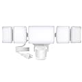 Olafus 130W Motion Sensor Outdoor Light Plug in, Motion Flood Light Dusk to Dawn, 13000LM IP65 Waterproof Exterior LED Security Lights, 5 Heads Motion Detector Floodlights for Garage Yard, White
