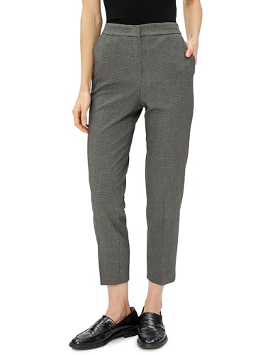 Koton High Rise Pocket Detail Basic Cigarette Trousers Calzoncillos, Antracite Check(57R), 34 De Las Mujeres