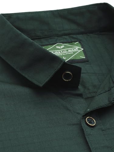 Image of Majestic Man Comfort Slim Fit Solid Pure Cotton Casual Shirt