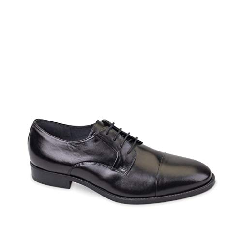 VALLEVERDE Stringata Uomo in Pelle Nero 46802