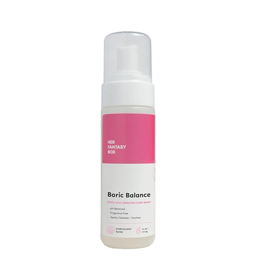Her Fantasy Box | Boric Balance Yoni Foam Wash - Naturally Safe pH-Balancing Gentle Cleansing Formula for Daily Care Odor Control and Feminine Hygiene 6 oz